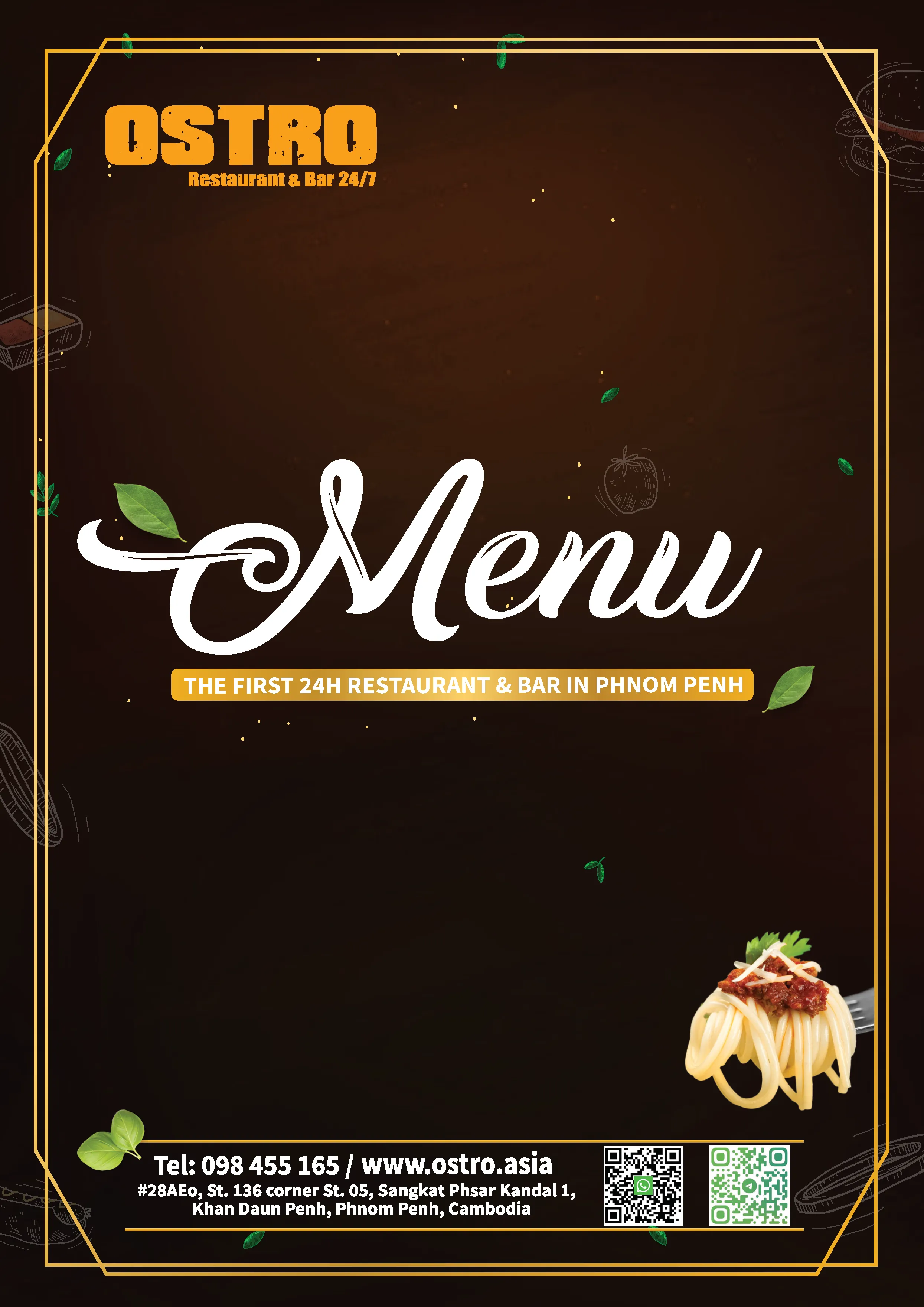 Full Menu Cover